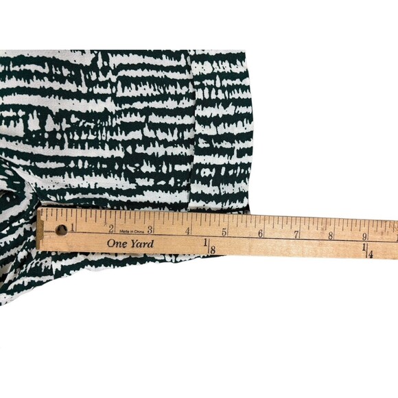 Anthropologie ETT TWA Sleeveless Romper Women's Size 0 Green & White Pockets - Picture 11 of 16